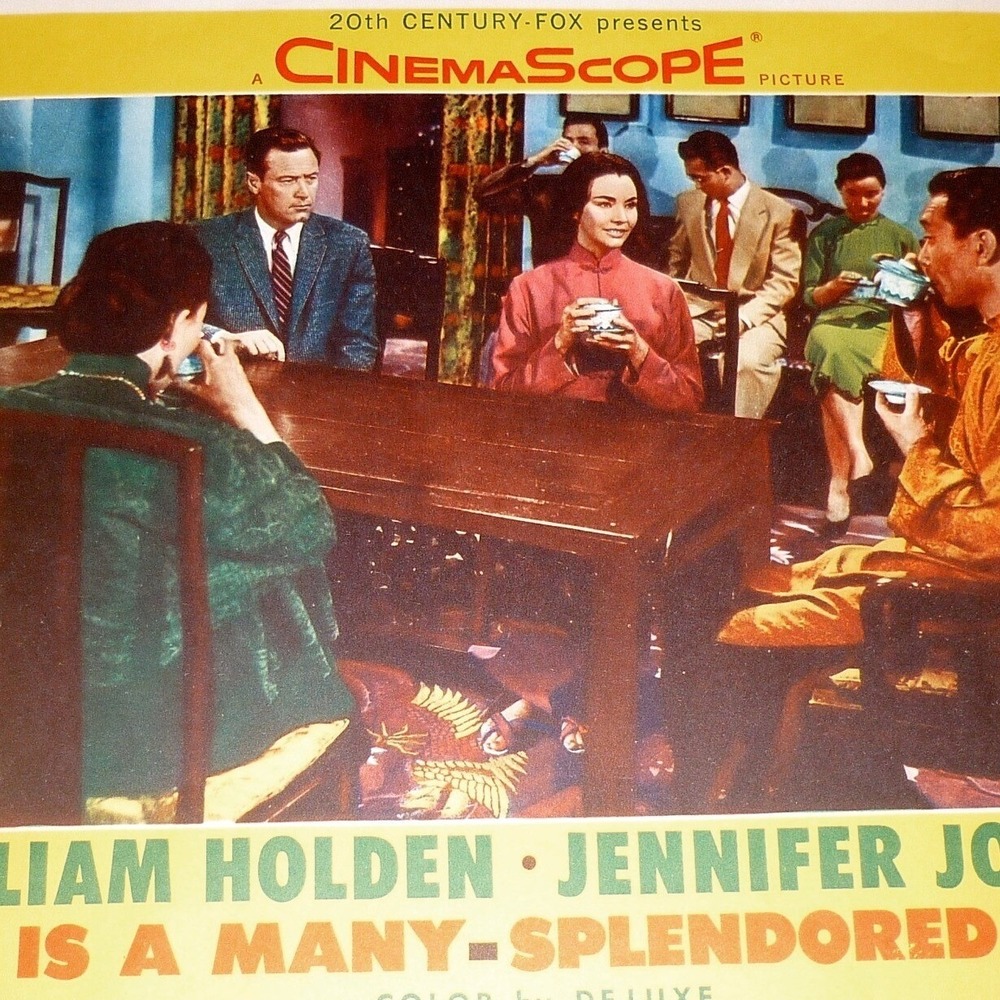 Vintage 1955 Love Is A Many Splendored Thing Lobby Card William Holden Fox Movie